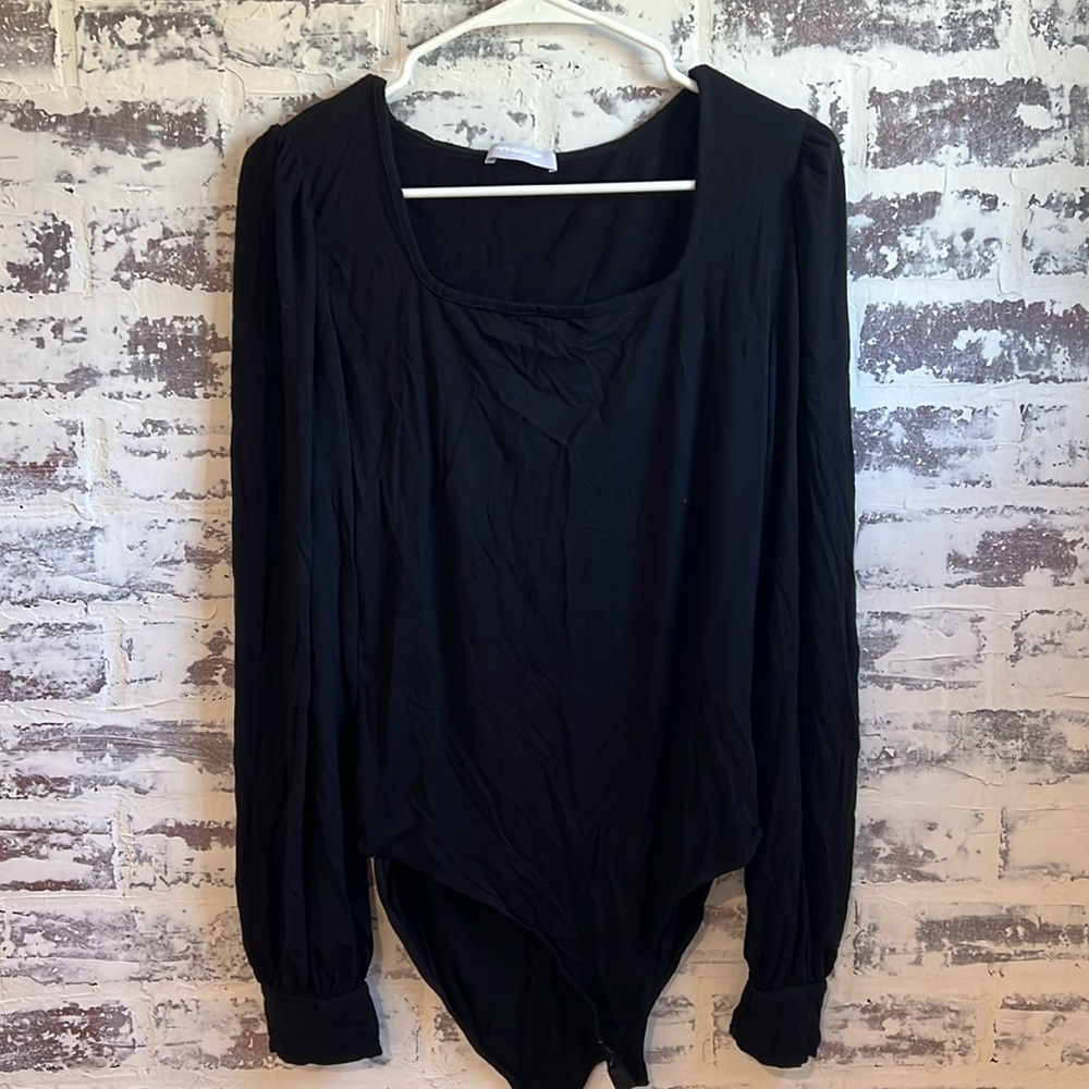 Black Long Sleeve Bodysuit